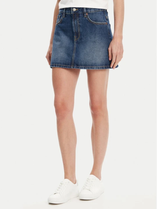 Zdjęcie produktu United Colors Of Benetton Spódnica jeansowa 4AW7D004U Niebieski Regular Fit