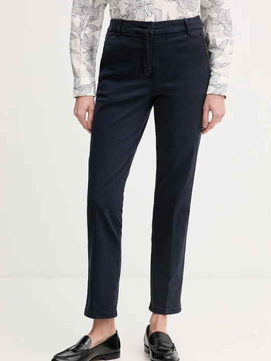 Zdjęcie produktu United Colors of Benetton spodnie chinos damskie bawełniane z elastanem