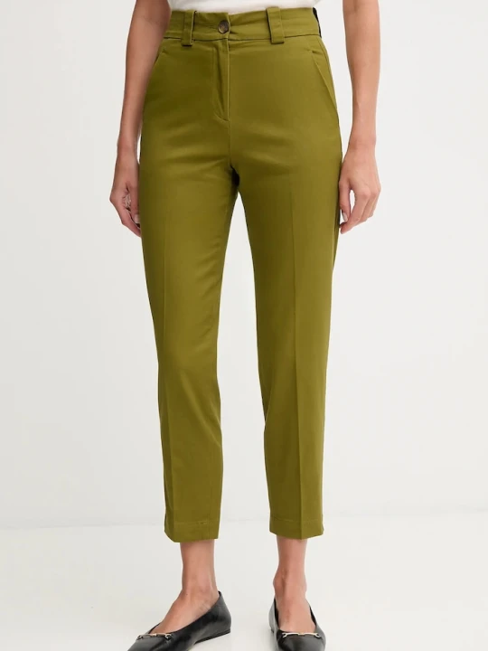 Zdjęcie produktu United Colors of Benetton spodnie slim fit damskie zielony