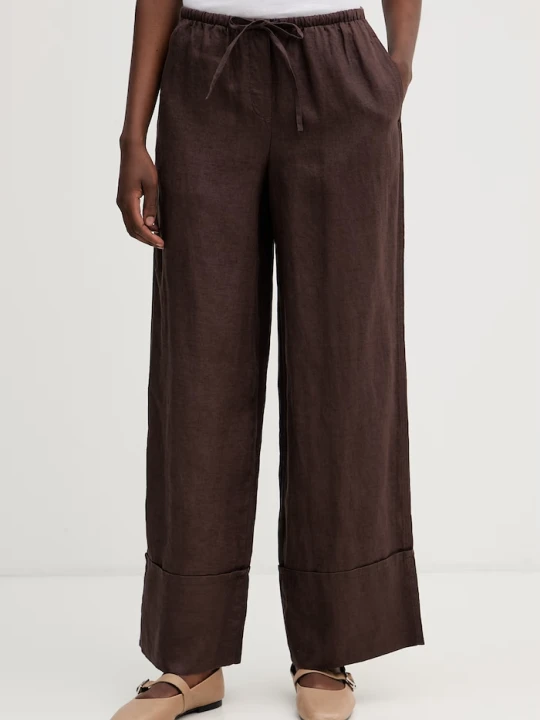 Zdjęcie produktu United Colors of Benetton spodnie damskie lniane