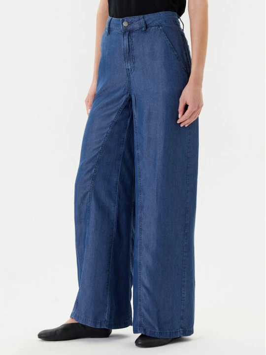 Zdjęcie produktu United Colors Of Benetton Spodnie materiałowe 4KHNDF09L Niebieski Wide Leg