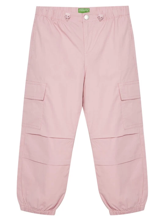 Zdjęcie produktu United Colors Of Benetton Spodnie materiałowe 4L2VCF046 Różowy Relaxed Fit
