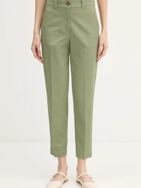 Zdjęcie produktu United Colors of Benetton spodnie slim fit damskie zielony