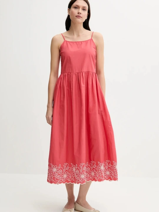 Zdjęcie produktu United Colors of Benetton sukienka bawełniana różowy