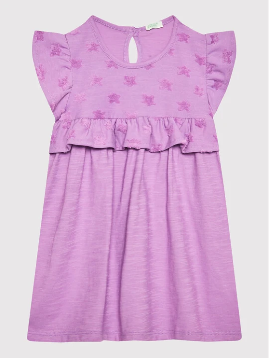 Zdjęcie produktu United Colors Of Benetton Sukienka codzienna 31KAAV001 Fioletowy Regular Fit