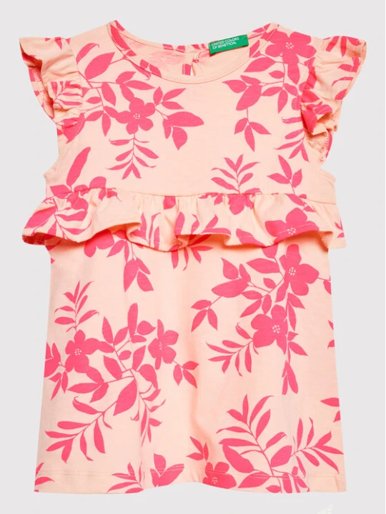 Zdjęcie produktu United Colors Of Benetton Sukienka letnia 3HD3GV005 Różowy Regular Fit