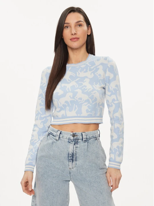 Zdjęcie produktu United Colors Of Benetton Sweter 1094E109I Niebieski Regular Fit
