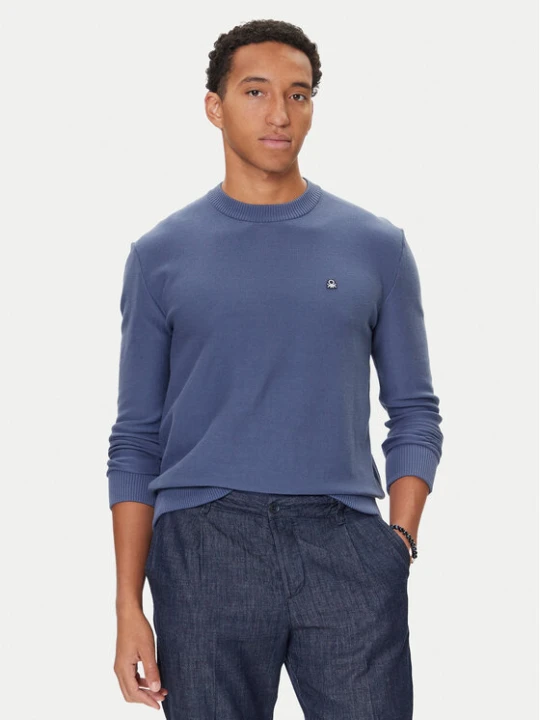 Zdjęcie produktu United Colors Of Benetton Sweter 1V4KU10AF Granatowy Regular Fit