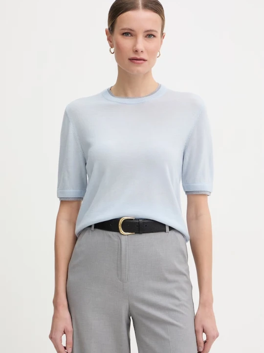 Zdjęcie produktu United Colors of Benetton sweter damski wełniany niebieski