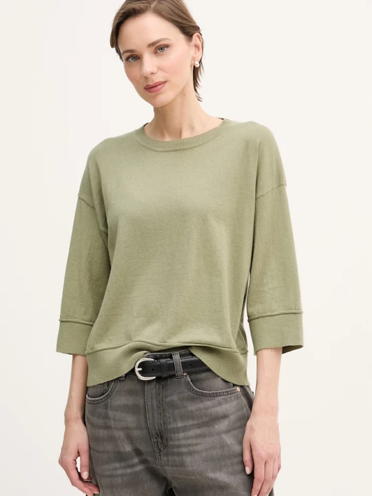 Zdjęcie produktu United Colors of Benetton sweter damski z wełny zielony