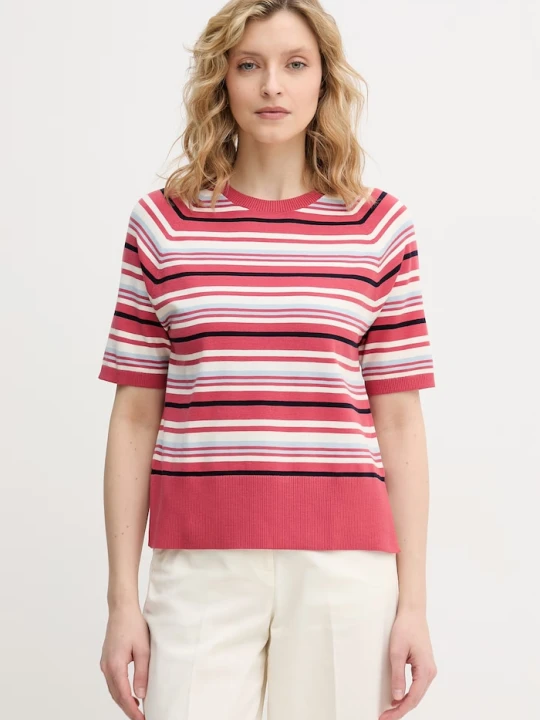 Zdjęcie produktu United Colors of Benetton sweter damski z wiskozą różowy