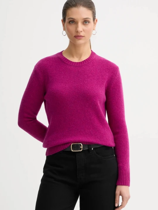 Zdjęcie produktu United Colors of Benetton sweter wełniany fioletowy