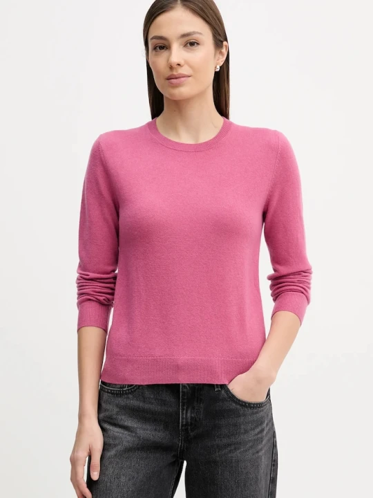 Zdjęcie produktu United Colors of Benetton sweter wełniany różowy