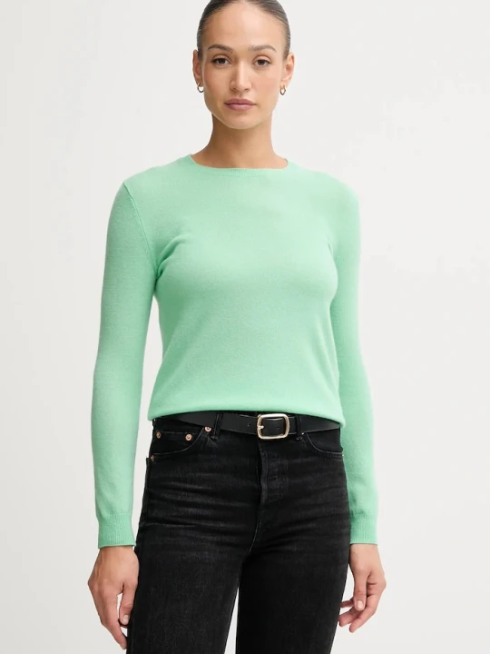 Zdjęcie produktu United Colors of Benetton sweter wełniany zielony