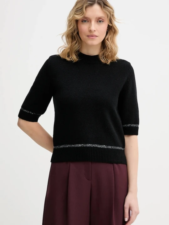 Zdjęcie produktu United Colors of Benetton sweter z dodatkiem wełny czarny