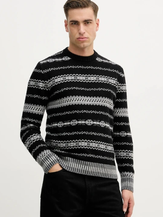 Zdjęcie produktu United Colors of Benetton sweter z dodatkiem wełny czarny