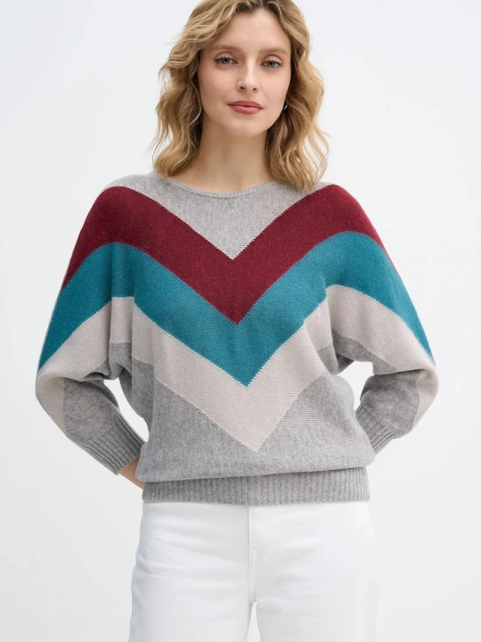 Zdjęcie produktu United Colors of Benetton sweter z dodatkiem wełny x Stranger Things szary
