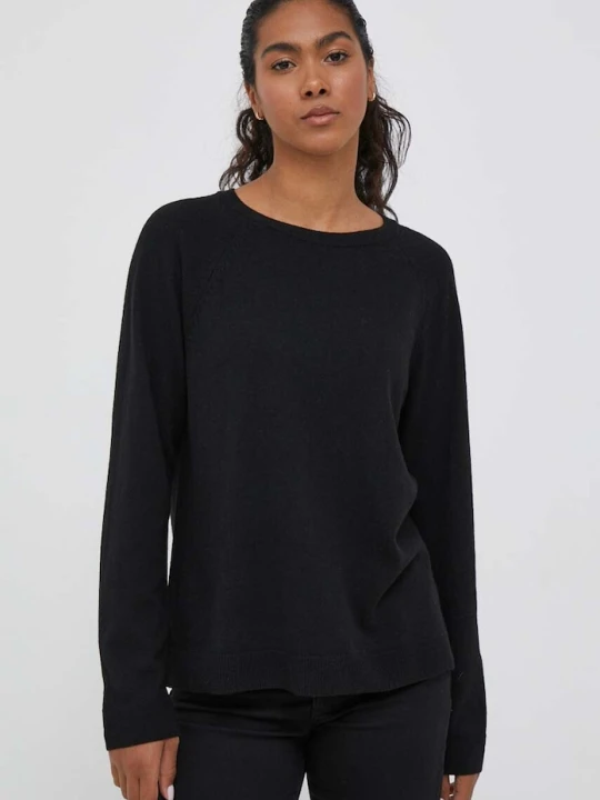 Zdjęcie produktu United Colors of Benetton sweter z domieszką kaszmiru czarny