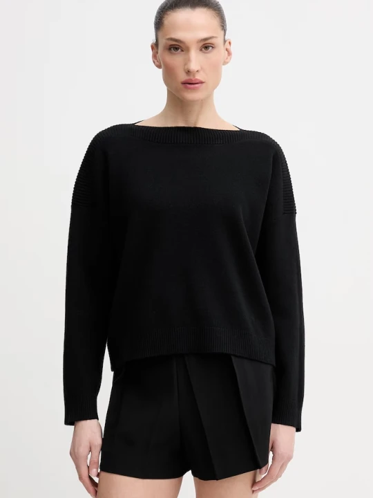 Zdjęcie produktu United Colors of Benetton sweter z domieszką wełny czarny
