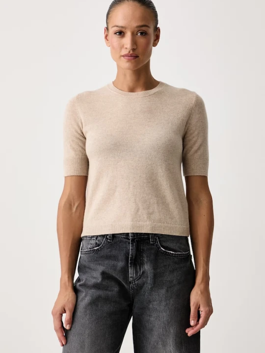 Zdjęcie produktu United Colors of Benetton sweter z krótkim rękawem damski wełniany