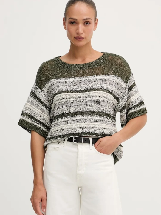 Zdjęcie produktu United Colors of Benetton sweter z krótkim rękawem damski z bawełną