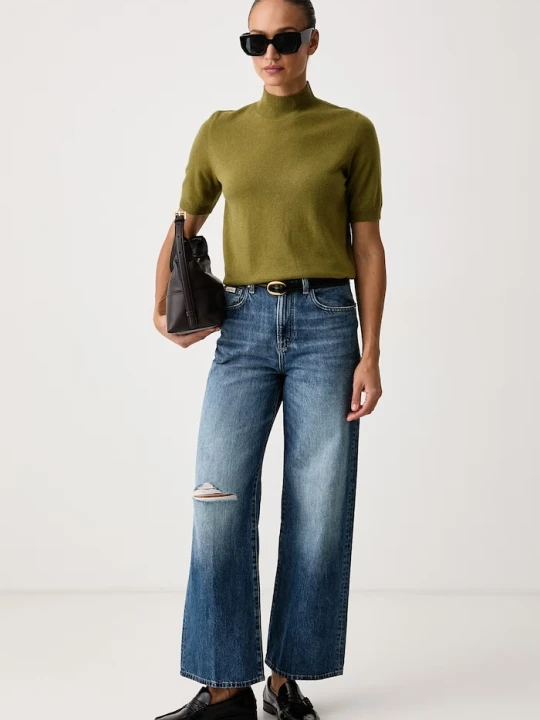 Zdjęcie produktu United Colors of Benetton sweter z krótkim rękawem damski z wełną