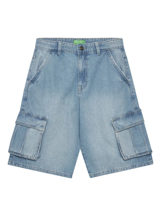 Zdjęcie produktu United Colors Of Benetton Szorty jeansowe 4KEHC9041 Niebieski Regular Fit