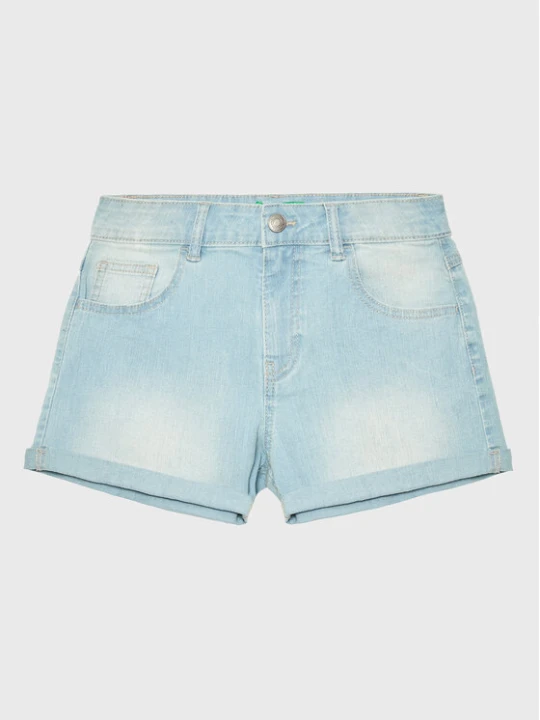 Zdjęcie produktu United Colors Of Benetton Szorty jeansowe 4XA2C9010 Błękitny Regular Fit Niebieski jasny