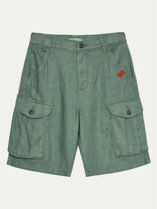 Zdjęcie produktu United Colors Of Benetton Szorty materiałowe 424RC902X Zielony Regular Fit