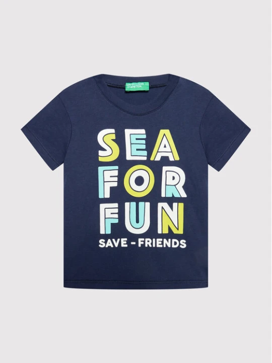 Zdjęcie produktu United Colors Of Benetton T-Shirt 3096C15AY Granatowy Regular Fit