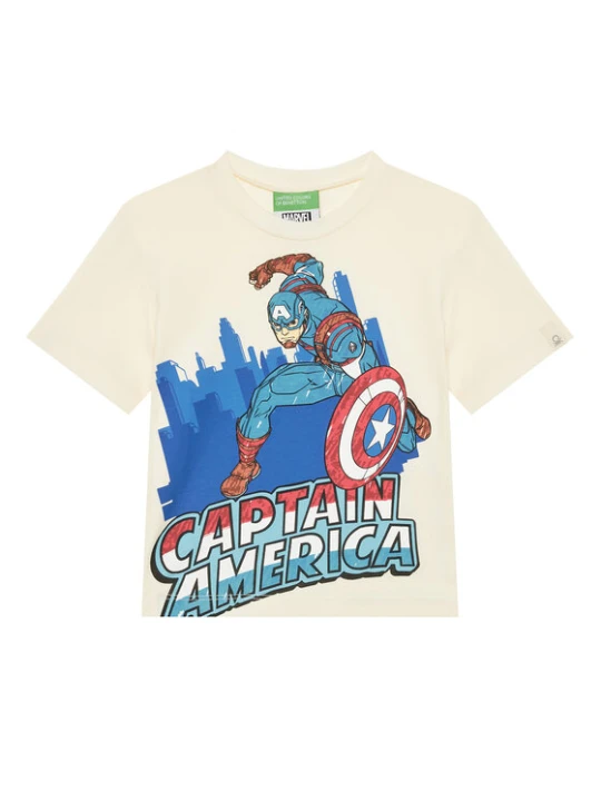 Zdjęcie produktu United Colors Of Benetton T-Shirt 35RYG10I1 Beżowy Regular Fit