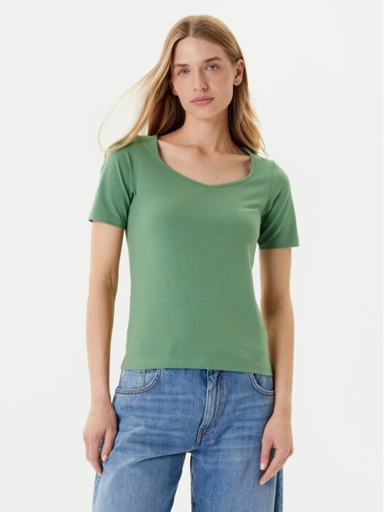 Zdjęcie produktu United Colors Of Benetton T-Shirt 3FJHD401P Zielony Slim Fit