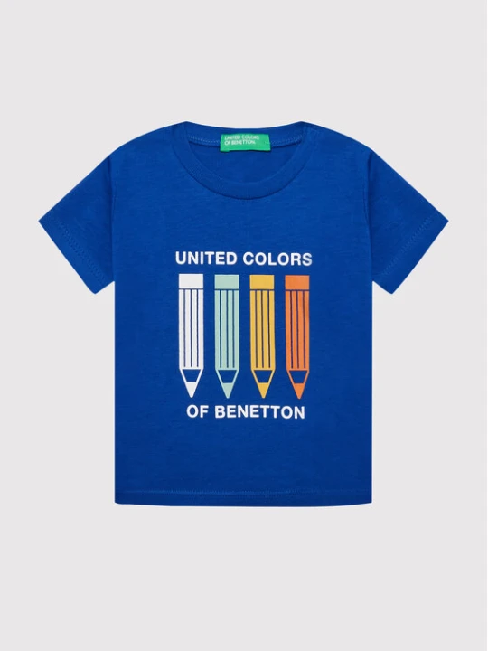 Zdjęcie produktu United Colors Of Benetton T-Shirt 3I1XG102N Niebieski Regular Fit