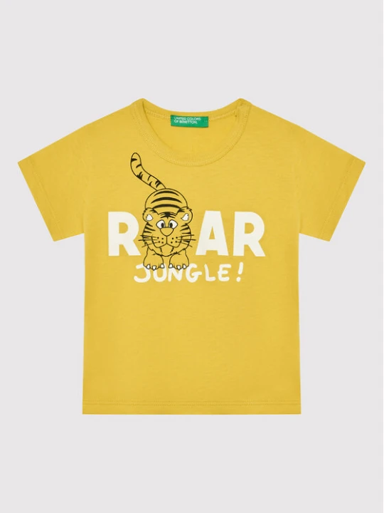 Zdjęcie produktu United Colors Of Benetton T-Shirt 3I1XG102Z Żółty Regular Fit
