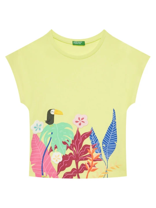 Zdjęcie produktu United Colors Of Benetton T-Shirt 3I1XG10JH Żółty Regular Fit