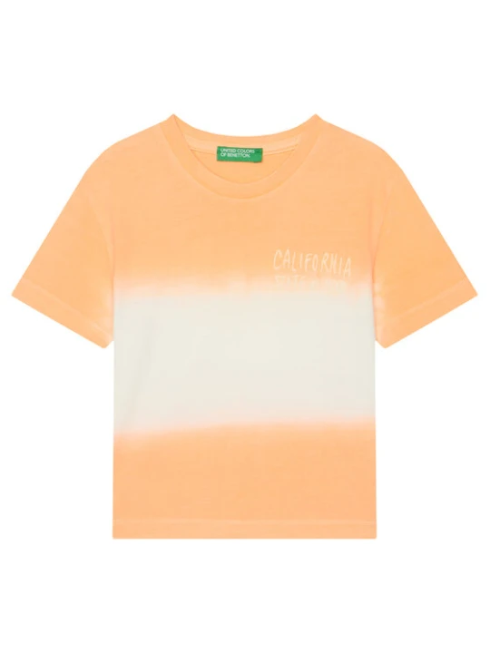 Zdjęcie produktu United Colors Of Benetton T-Shirt 3NPDG10J5 Pomarańczowy Regular Fit