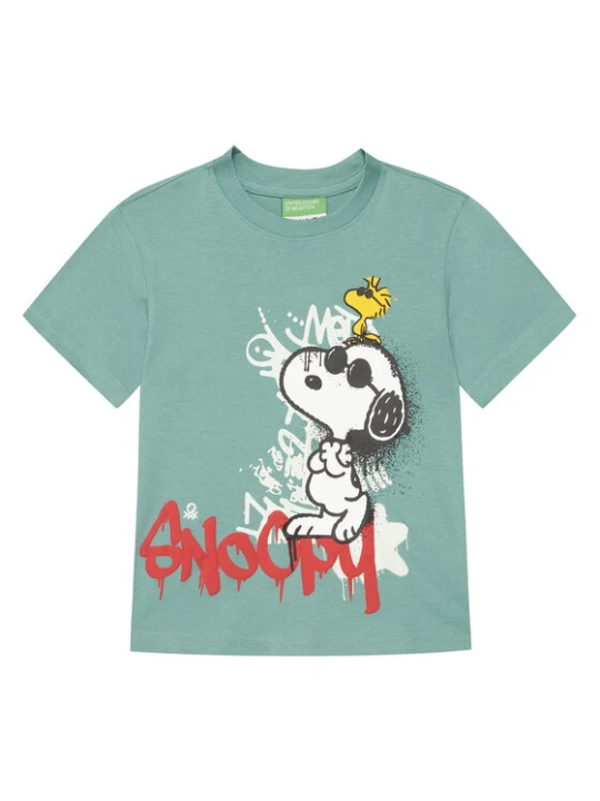 Zdjęcie produktu United Colors Of Benetton T-Shirt 3X1SG10JW Zielony Regular Fit