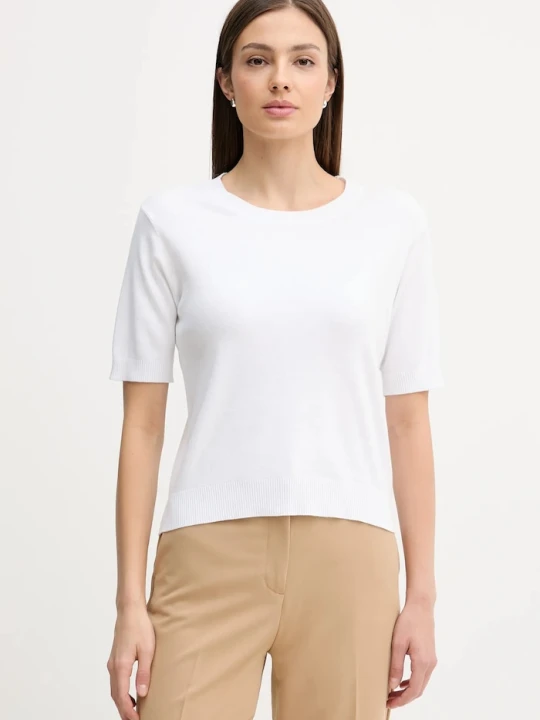 Zdjęcie produktu United Colors of Benetton T-shirt damski bawełniany biały