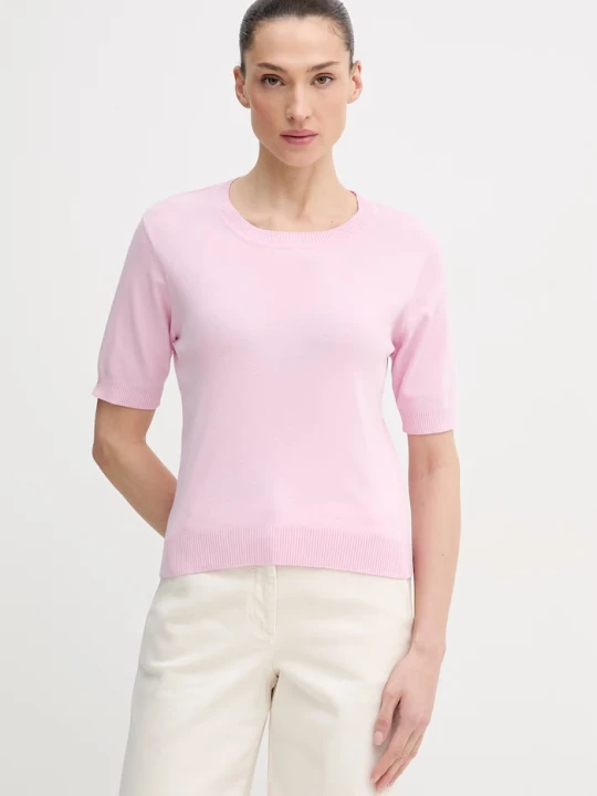 Zdjęcie produktu United Colors of Benetton T-shirt damski bawełniany różowy