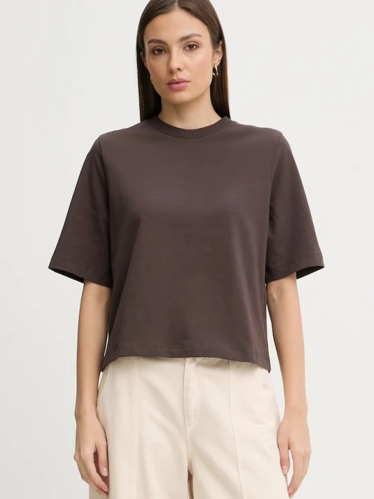Zdjęcie produktu United Colors of Benetton t-shirt bawełniany brązowy
