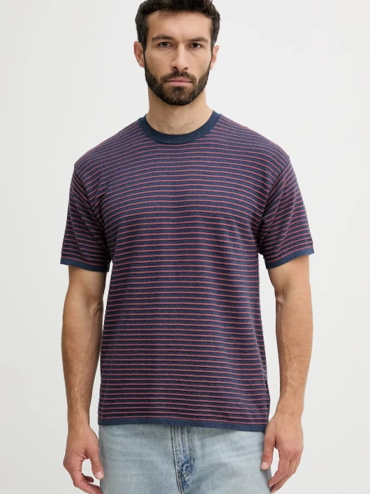 Zdjęcie produktu United Colors of Benetton t-shirt bawełniany granatowy