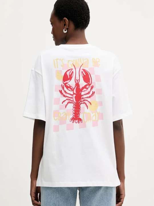 Zdjęcie produktu United Colors of Benetton T-shirt damski bawełniany biały