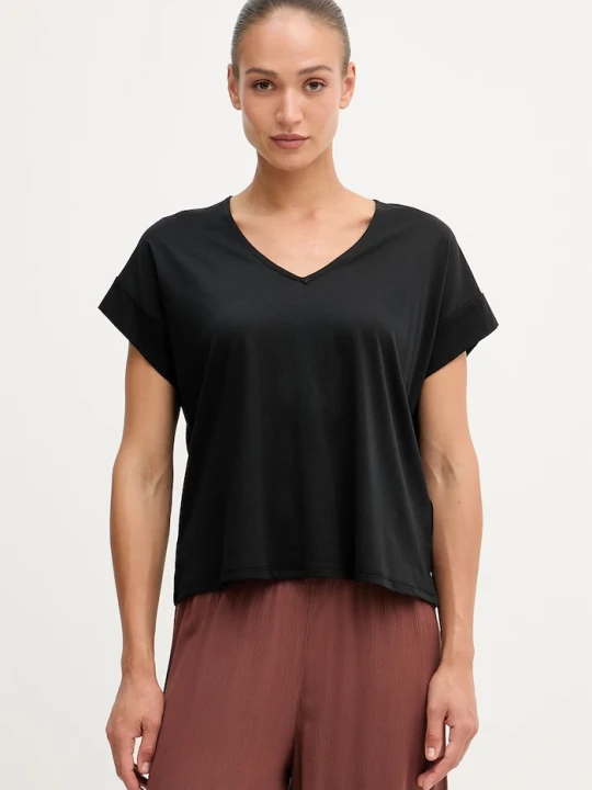 Zdjęcie produktu United Colors of Benetton T-shirt damski z bawełną czarny