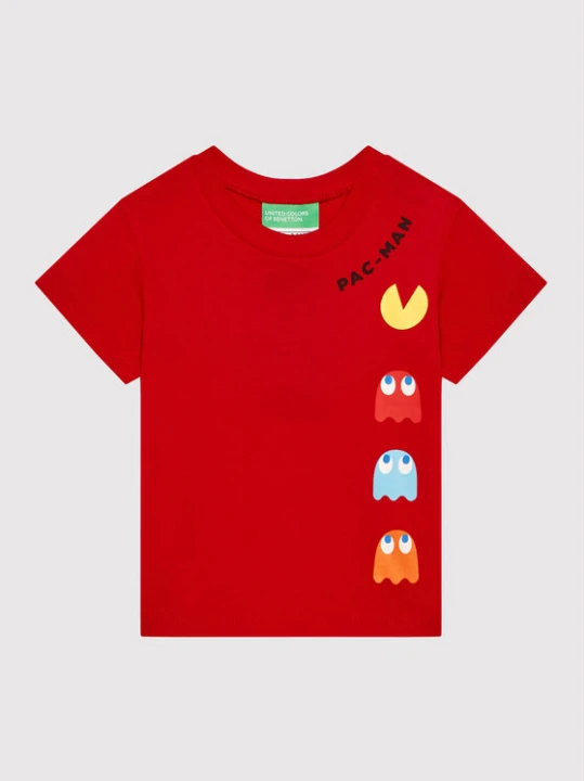 Zdjęcie produktu United Colors Of Benetton T-Shirt PAC-MAN 3096G102F Czerwony Regular Fit