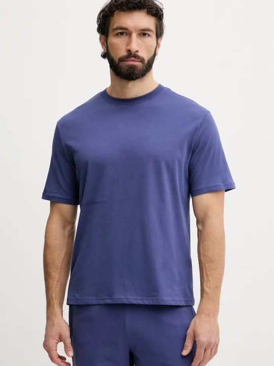 Zdjęcie produktu United Colors of Benetton T-shirt piżamowy męski bawełniany