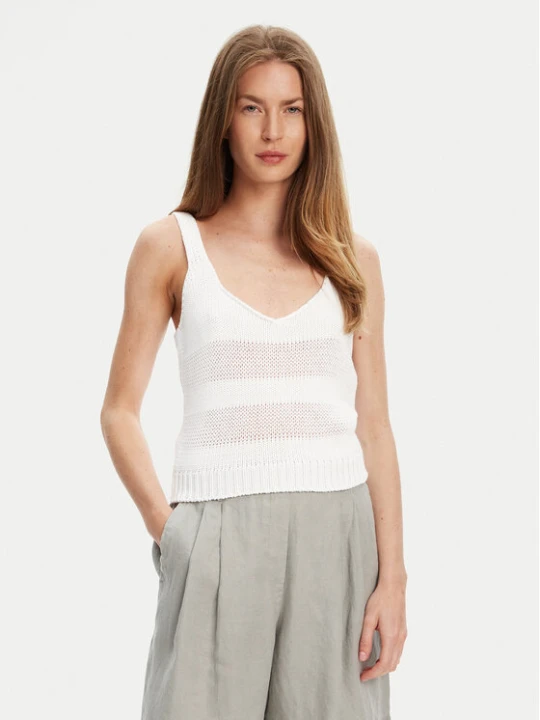 Zdjęcie produktu United Colors Of Benetton Top 1898DH018 Biały Relaxed Fit
