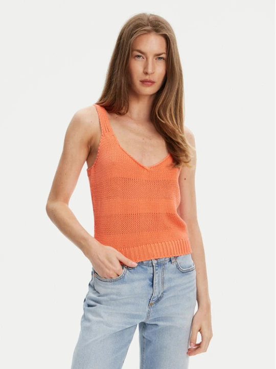 Zdjęcie produktu United Colors Of Benetton Top 1898DH018 Pomarańczowy Relaxed Fit