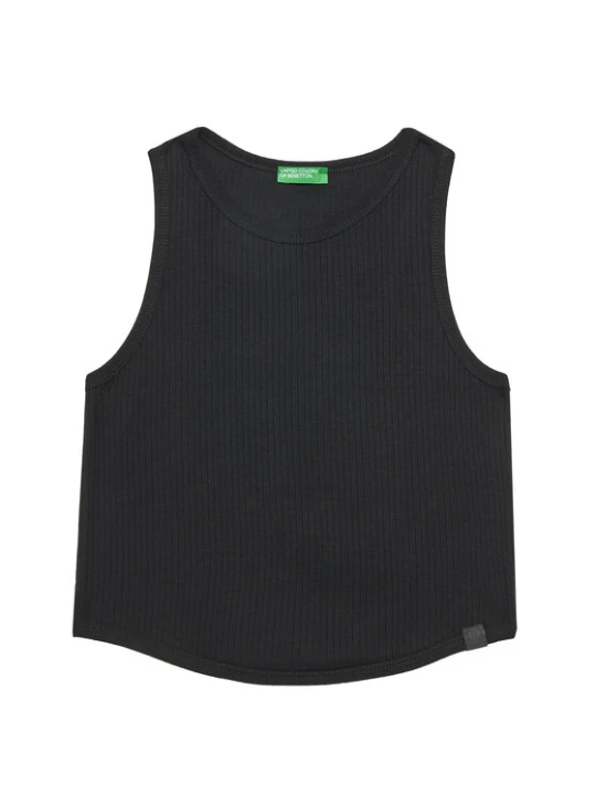 Zdjęcie produktu United Colors Of Benetton Top 31H3CH01F Czarny Slim Fit