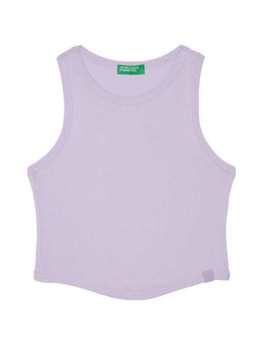 Zdjęcie produktu United Colors Of Benetton Top 31H3CH01F Fioletowy Slim Fit
