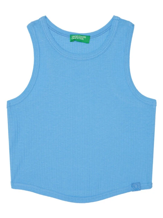 Zdjęcie produktu United Colors Of Benetton Top 31H3CH01F Niebieski Slim Fit